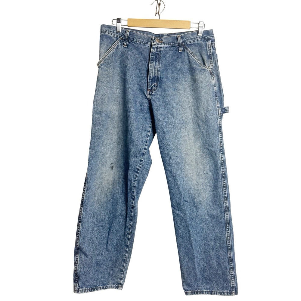 Vintage Brittania Jeans Mens 33x30 Carpenter Medium Wash Denim Workwear Skater